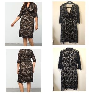 Kiyonna Size 1 Black Boudoir Lace Dress